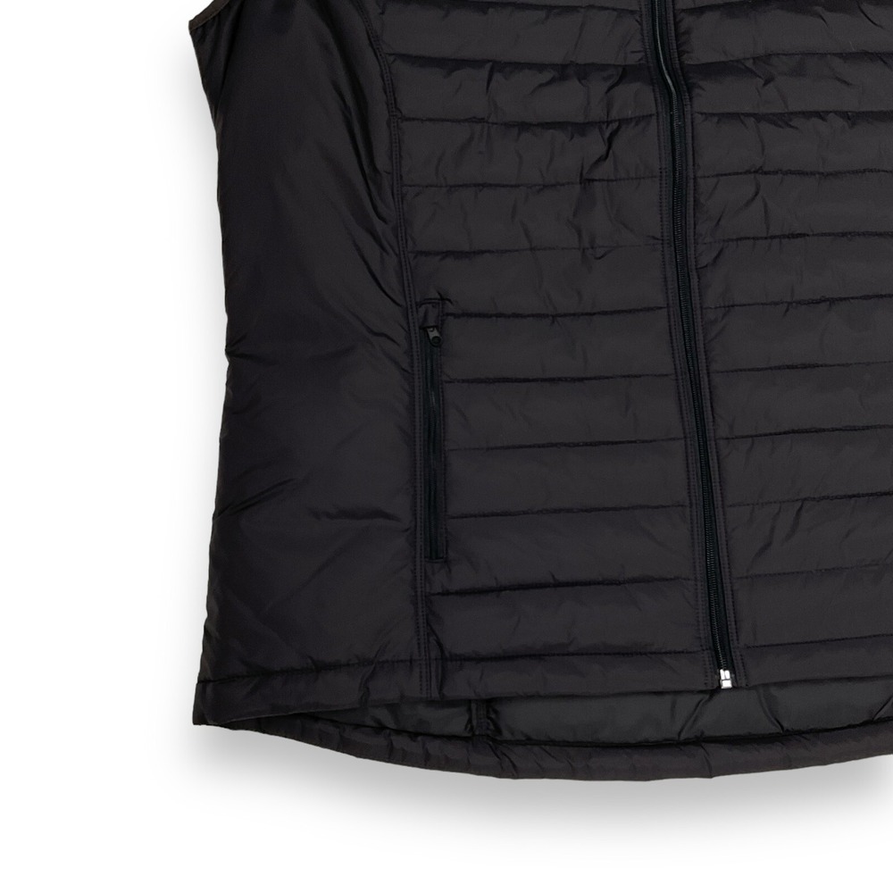 Tri Mountain Vest Mens 2XL Adult Black Quilted Windbreaker Zip Pockets NWT - Picture 3 of 9